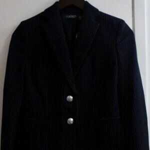Lauren Ralph Lauren Pinstripe Ponte Jacket (PXS, Navy Multi)